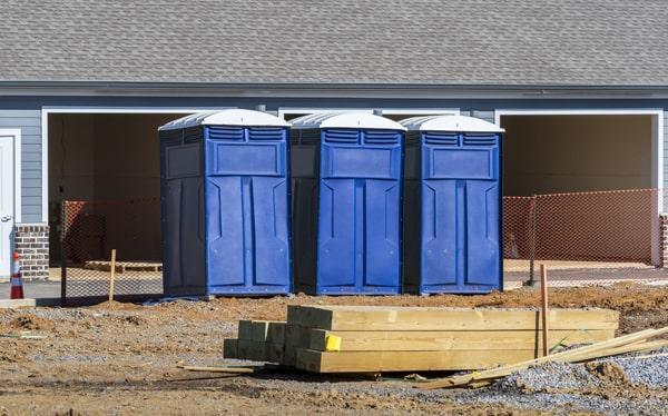 the portable restroom can be moved around on the work site as needed